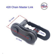 530 체인 마스터 링크 포켓 더트 피트 ATV 쿼드 고 카트 E 가스 스쿠터 오토바이 25H T8F 420 428 428H 520