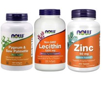 불꽃남자세트 나우푸드 피지움 쏘팔메토+레시틴+아연