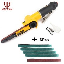 에어 벨트 샌더 공압 DIY 샌딩 앵글 그라인더 그라인딩 머신 용접 부품 10*330mm, CHINA, Belt Sander Set