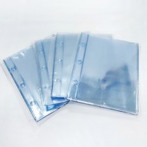 콜렉트북 3공 포카 바인더 PVC속지 6공 바인더 A4 포토카드 미니 투명 앨범 콜북, 1단 PVC속지[100매]
