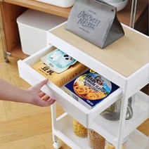 이케아 트롤리 카트 우드 서랍 adv, 3단