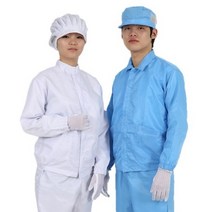MK 제전방진복 상의 C카라 정전기방지 크린룸 제전복 방진복, S, 핑크