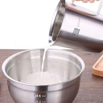 비중컵 스텐 계량컵 oz 라면 커피 온즈 비커컵 손잡이 홈베이킹, 1ml, 500ml