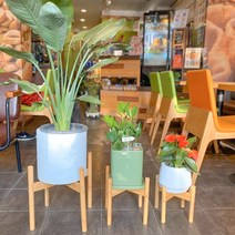 원목 화분 받침대 소 중 대형 화분 대나무 스탠드