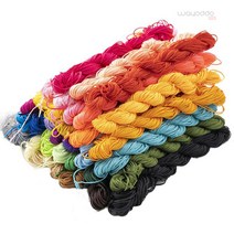 와요또 1mm 1.5mm 폴리 매듭 팔찌 끈 매28컬러 수공예 끈팔찌, 1mm(23m), 17.보라