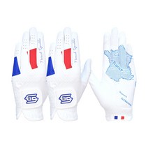글로벌나인 국기 논슬립 골프장갑 남성 여성 왼손 3장세트, 프랑스