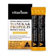 호주 비타리움 프리미엄 마누카 프로폴리스 허니 스틱 10ml x 30 플라보노이드 17mg Vitarium Manuka Propolis Honey Stick 호주산 정품 완제품