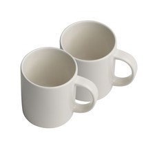 [행남자기] 머그컵 사무실컵 머그잔 도자기물컵 2P, 아이보리