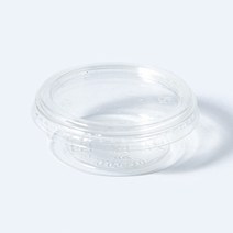 친환경 55ml 원형 용기 + 전용뚜껑 2000개, PLA용기+뚜껑 2000개 1JP3121