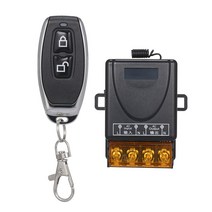 KKmoon AC85-220V 단일 무선 원격 제어 스위치 챔버 천장 벽 모터 제어 LED 조명 제어하는 ​​지연 리모콘 433 AK-YL-AC02A + AK-J027 홈 DIY 개조, 1개