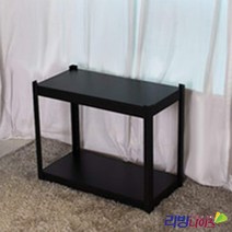 리빙나이스 고릴라랙 800x400x900 2단 2종 택1 선반 진열대 정리용품 인테리어, 블랙