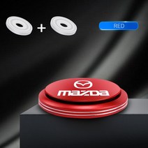 자동 로고 회전 공기 청정기 향수 인테리어 부품 장식 아로마 테라피 마즈다 3 5 6 RX8 7 Atenza, 02 Red and 2 pcs