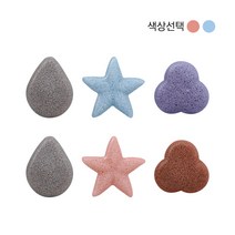 마더케이 퓨코코 아기 목욕 곤약스펀지 2종 중 택1, 코랄핑크(3종)