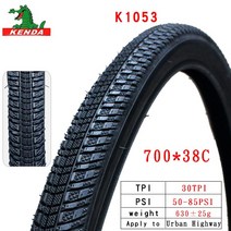 MTB 타이어 KENDA 자전거 타이어 26 인치 60TPI MTB 산악 700C * 38C 도로, 04 700X38C  30TPI