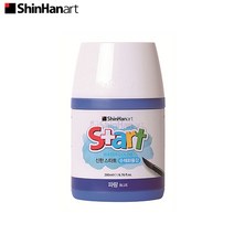 신한 스타트 수채화물감 낱색 200ml/대용량물감, 노랑