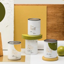 kcc 숲으로 셀프페인트 목재용 가구용 유광페인트, 올리브그린 1L, 1000ml, 1개