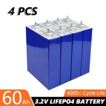 인산철배터리 인산철배터리셀 3.2v 60ah lifepo4 배터리 팩 12v 리튬 철, 8개