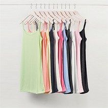 [강물처럼] 빅사이즈사랑해요 0018L105 심플 롱 끈 나시 IN (6992159)