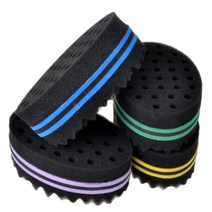 매직 컬링 스펀지 헤어 브러쉬 미용 도구 곱슬머리 스타일링, 컬브러쉬 옐로우 SE01096