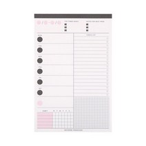 스터디 플래너 해외 무역 창의적인 문구 사무실 문제 일 계획서 학생 시작 주 계획 각서 노트 북 찢을 수, [02] Weekly planner