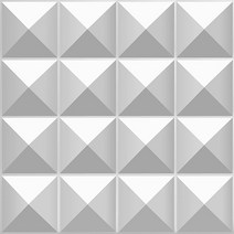 집 벽 혁신 기하학 3d 벽 패널 비 자체 접착 3d 벽 스티커 아트 세라믹 타일 벽지 룸 욕실 천장, 1 조각-매트 화이트, z