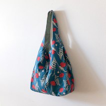 핸드메이드 에코백 숄더백 데일리백 쇼퍼백 꽃무늬 린넨 안감 튼튼한 고급 여성 여자 가방 2겹