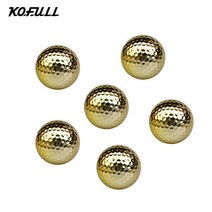 KOFULL 프리미엄 골드 골프공 금골프공 첫필드 홀인원 기념 선물용 골프공, 6개입