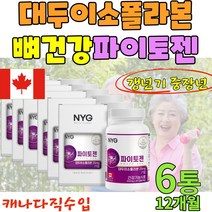 파이토젠 캐나다 직수입 식약처인증 대두이소플라본 이소플라본 파이토케미칼 콜라겐 뼈건강 중년여성 시니어