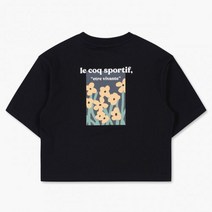 LECOQ 우먼스 애슬레저 플라워 그래픽 크롭 티셔츠 블랙(QO122ORS25) QO122ORS25_BLK0 184371