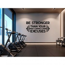 자전거스티커 자전거데칼 자전거커버 운동복 스포츠 벽 데칼은 튼튼해야하며 핑계-영감을주는 따옴표 스티커 디자인 홈 인테리어 JSF49, 57x26cm, No.16 Orange