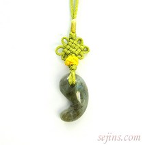 백제곡옥 라브라도라이트 행운석 원석장신구 HSMA-044, 단품