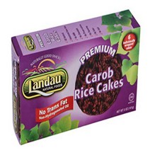 Landau Kosher Premium Carob Rice Cakes 6 Individually Wraped Cakes 5 oz, 1