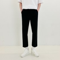 홍홍마켓 남자 슬랙스 냉장고 바지 밴딩슬랙스 스판 여름용 9부