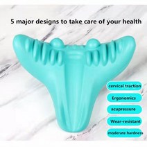배게 베개 목 견인기 베개 메모리 폼 정형 외과 수리 베개 중력 스트레칭 자궁 경부 척추 견인 마사지 명소, 한개옵션0