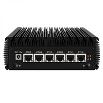 미니피씨 미니컴퓨터 미니PC 6 * LAN 2.6G i226 pfSense 방화벽 미니 PC 인텔 쿼드 코어 N10 2.0GHz 산업용 팬리스 컴퓨터 1 COM HDMI 소프트, with Wifi, 미국, 8GB DDR4 256GB NVMe