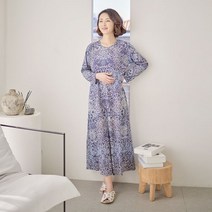 조이마담 H8253 물잔디 면 홈웨어 원피스 홈드레스