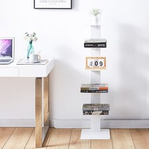 북선반 6단 철제 책장 스탠딩 쉘프 수납 거실 진열장 _ 212098EA, 6단 (YWD4029-WH)