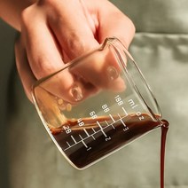 카페 내열유리 밀크저그 샷잔 시럽잔, 크로크441 샷잔 (100ml 2p)