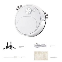샤오미-청소 로봇 완전 자동 가정용 미니 청소기 USB 충전 지능형 진공청소기 바닥 걸레, WHITE, 02 WHITE