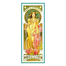 Orenco Originals Moet Chandon Champagneby Alphonse Mucha Counted Cross Stitch Pattern null, 1, multicolored