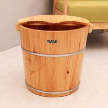 편백나무 가정용 족욕기 간이 원형 족욕통 습식 히노끼, 10번 35CM