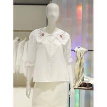 ab.f.z [ab.f.z] 자수카라넥 블라우스 (AAW2HB45E)