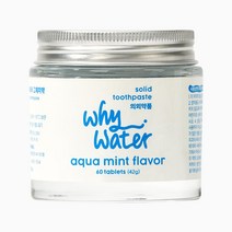 [메이베나X와이워터] 친환경 고체치약 60정 휴대치약 가글씹는치약, 고체치약 60정+대나무칫솔