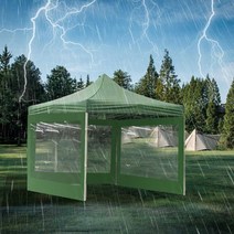 천막 캐노피 텐트 야외 캠핑 장식 파티 옥스포드 방수 그늘 정원, 03 Green_01 One Size