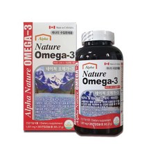 알파 네이처 오메가3 비타민D EPA DHA 함유 캐나다 1001mg x 365연질캡슐, 1box, 365캡슐