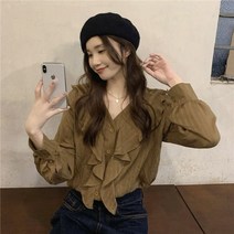 김비서블라우스 블라우스 곱창 여름 왕리본 봄 벌룬 4 5 월 결혼식 하객룩