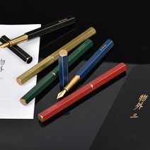 와이스튜디오 수제 황동 클래식 리볼브 만년필, 각인있음, 리볼브 수제 황동 레드 만년필, F촉