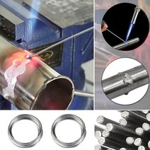 2.00mm 135m 구리 알루미늄 용접 플럭스 코어드 와이어 저온 알루미늄 용접봉 도구 범용 구리 알루미늄, 2.0mm, 5미터