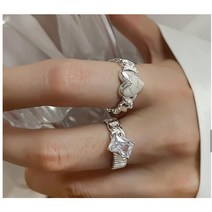925silver 뉴욕 레터링 하트 은반지