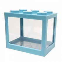 6구 어항 블루 블럭모양 일체형어항 어항뚜껑부품, 76966: 블루